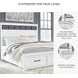 Ashbryn White And Natural King Panel Storage Bed