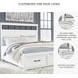 Ashbryn White And Natural California King Panel Storage Bed
