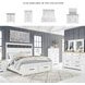 Ashbryn White And Natural California King Panel Storage Bed