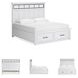 Ashbryn White And Natural California King Panel Storage Bed