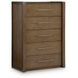 Marxmore Brown 5 Drawer Chest