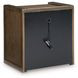 Marxmore Brown 3 Drawer Nightstand with USB Charging