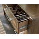 Wildenauer Deep Brown and Satin Black 4 Piece Counter Height Dining Set with USB Charging