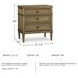 Sharlance Brown 3 Drawer Nightstand