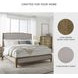 Sharlance Light Brown California King Upholstered Panel Bed