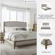 Sharlance Light Brown California King Upholstered Panel Bed