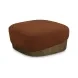 Domina Autumn Red Upholstered Rectangular Ottoman