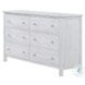 Lakeside Elegant Distressed 6 Drawer Dresser