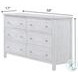 Lakeside Elegant Distressed 6 Drawer Dresser
