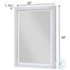 Lakeside Elegant Distressed Rectangular Dresser Mirror