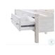 Lakeside Distressed White Queen Bed with Storage