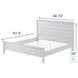 Lakeside Distressed White Queen Panel Bed