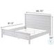 Lakeside Distressed White Queen Bed with Storage