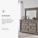 Blairhurst Light Grayish Brown 10 Drawer Dresser and Rectangular Mirror with LED