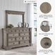 Blairhurst Light Grayish Brown 10 Drawer Dresser and Rectangular Mirror with LED