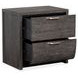 Kinsley Black Heron 2 Drawer Nightstand with USB Charging