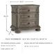 Ardenfield Light Brown 3 Drawer Nightstand