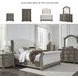 Ardenfield Light Brown And White Queen Upholstered Sleigh Bed