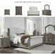 Ardenfield Light Brown And White King Upholstered Sleigh Bed