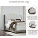 Ardenfield Light Brown And White California King Upholstered Sleigh Bed