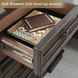 Maylee Dark Brown 3 Drawer Nightstand