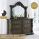 Maylee Dark Brown Dresser with Mirror