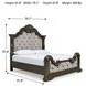Maylee Dark Brown Queen Panel Bed