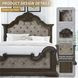 Maylee Dark Brown Queen Panel Bed
