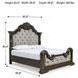 Maylee Dark Brown California King Panel Bed