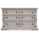 Valleymont Antique White 6 Drawer Dresser