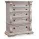 Valleymont Antique White 5 Drawer Chest