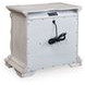 Valleymont Antique White 3 Drawer Nightstand with USB Charging
