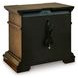 Thoridan Brown 3 Drawer Nightstand with USB Charging