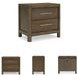 Cabalynn Light Brown 2 Drawer Nightstand