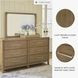Cabalynn Light Brown 6 Drawer Dresser and Rectangular Mirror