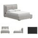 Cabalynn Light Brown Queen Upholstered Panel Bed