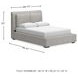 Cabalynn Light Brown Queen Upholstered Panel Bed