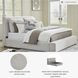 Cabalynn Light Brown King Upholstered Panel Bed
