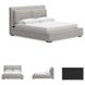 Cabalynn Light Brown King Upholstered Panel Bed