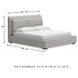 Cabalynn Light Brown King Upholstered Panel Bed