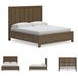 Cabalynn Light Brown California King Panel Storage Bed