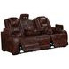 Chester Brown Power Reclining Living Room Set with USB Charging and LED