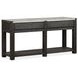 Plum Creek Ravenwood Black and White Rectangular Marble Top Sofa Table