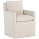 Emrys Effie Linen Wheeled Upholstered Dining Armchair