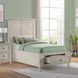 San Mateo Youth Rustic White Storage Panel Bedroom Set
