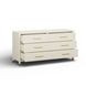 Dani Cream and Gold 6 Drawer Dresser