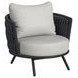 Java Gray Upholstered Outdoor Accent Chair Set of 2