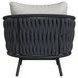 Java Gray Upholstered Outdoor Accent Chair Set of 2