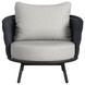 Java Gray Upholstered Outdoor Accent Chair Set of 2