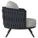 Java Gray Upholstered Outdoor Accent Chair Set of 2